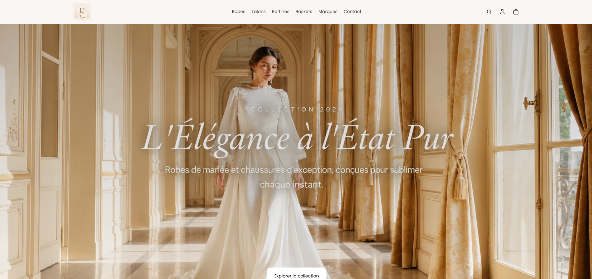 Boutique Élégance Couture - Site e-commerce mode