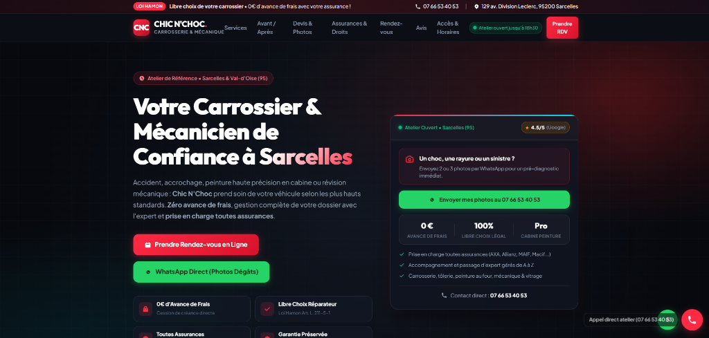 Chic N'Choc - Carrosserie et Mécanique à Sarcelles